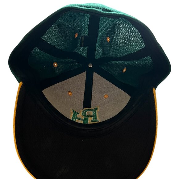 Green Yellow Baseball Cap Hat "PH" OC Sports Size M/L Q3 Technology Preowned - Picture 4 of 4